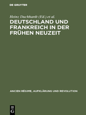 cover image of Deutschland und Frankreich in der frühen Neuzeit
